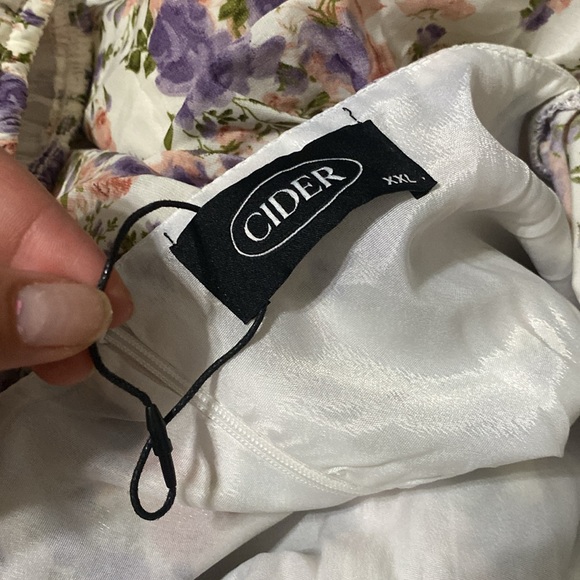 Ruffle floral corset dress cider - Picture 5 of 5